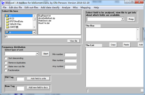 bibexcel(文獻(xiàn)分析軟件) v2016.02.20 免費(fèi)版圖4