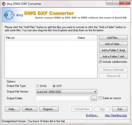 Any DWG DXF Converter