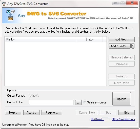 Any DWG to SVG Converter