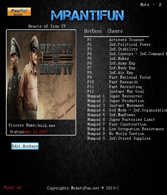 鋼鐵雄心4二十三項(xiàng)修改器下載 