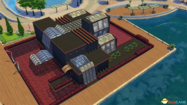 模擬人生4細(xì)細(xì)的紅線現(xiàn)代住宅mod