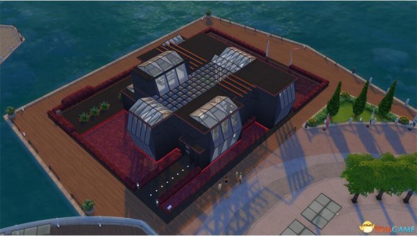 模擬人生4細(xì)細(xì)的紅線現(xiàn)代住宅mod