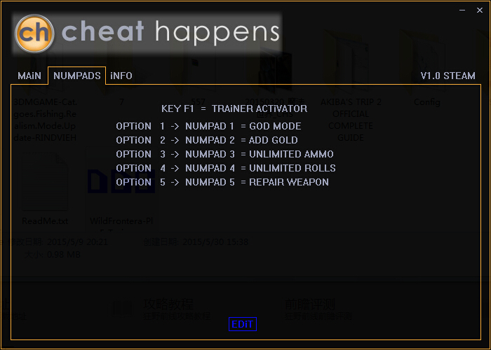 狂野前線修改器