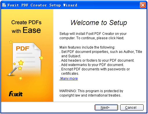 foxit pdf creator64破解版