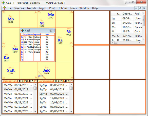Kala(星占軟件) V2018 破解版圖3