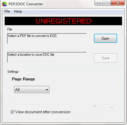 PDF2DOC Converter(PDF轉(zhuǎn)Word工具) V1.0 官方版圖2
