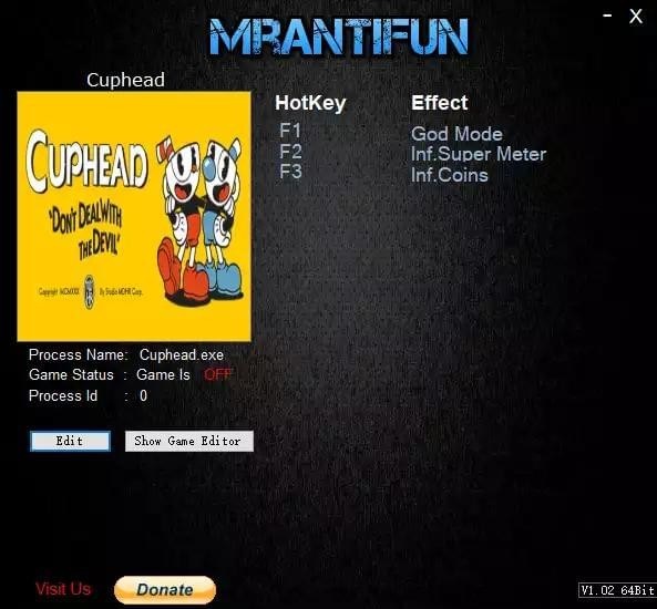 茶杯頭三項(xiàng)修改器下載 免費(fèi)版