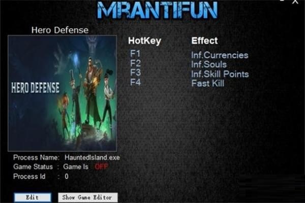 英雄防御之幽魂島四項(xiàng)修改器下載 免費(fèi)版