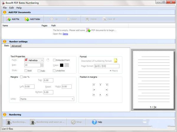 Boxoft PDF Bates Numbering(PDF編號軟件) V3.1.0 官方版圖2