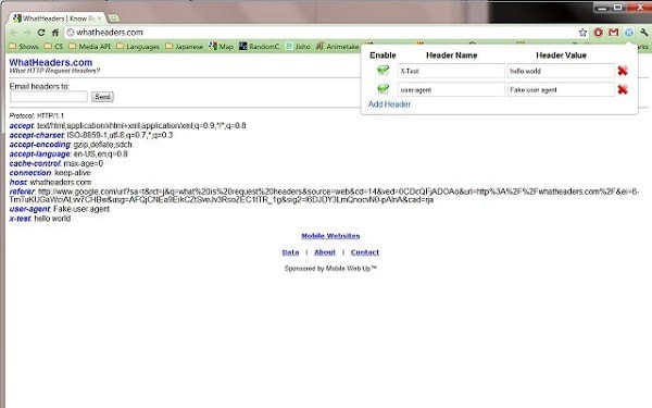 修改Http Header插件