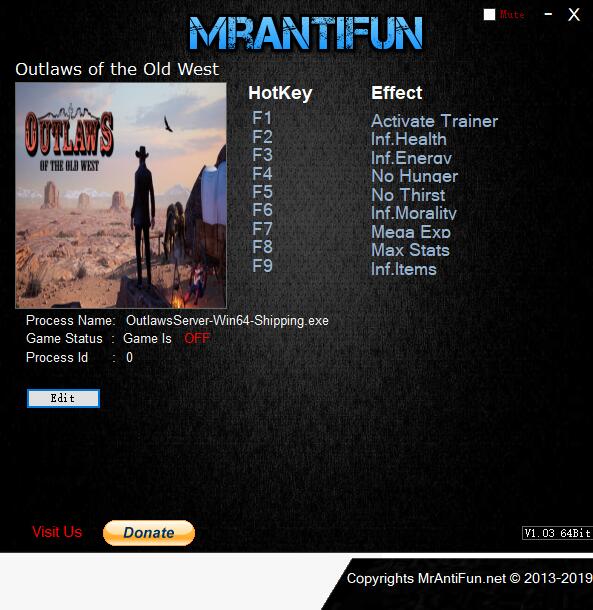 西部狂徒修改器