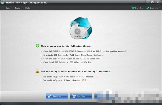 AnyMP4 DVD Copy免費(fèi)版
