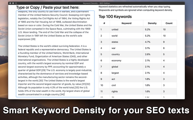 Keyword Density mac版