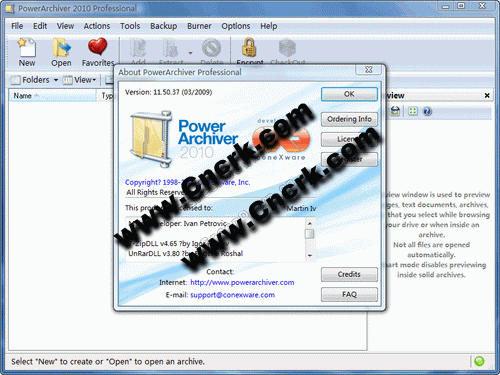PowerArchiver 2010 V11.50.40 英文綠色特別版圖1