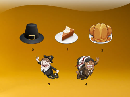 個(gè)性感恩節(jié)食物桌面圖標(biāo) 簡(jiǎn)體中文綠色免費(fèi)版圖1