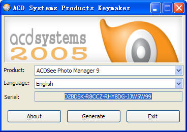 ACDsee V9完美注冊(cè)機(jī) 綠色免費(fèi)版圖1