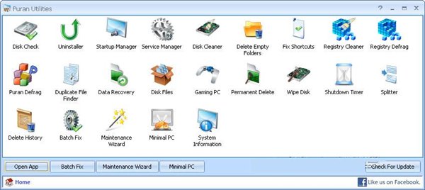 Puran Utilities(系統(tǒng)優(yōu)化工具集)3.0 官方版圖1