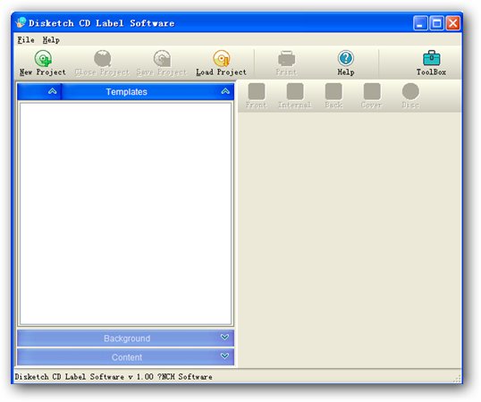 Disketch光盤標(biāo)簽封面制作 V3.03 綠色版圖1