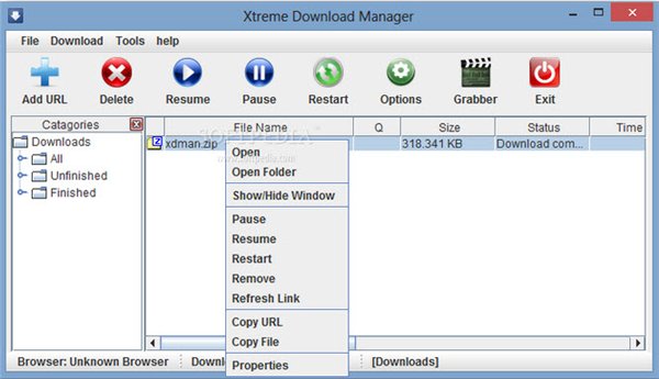 下載管理器(Xtreme Download Manager) v2018.10.01 官方版圖1