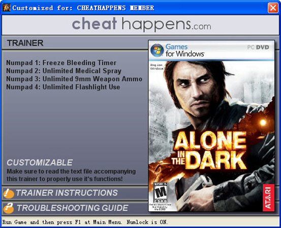 鬼屋魔影5四項(xiàng)修改器 綠色版圖1