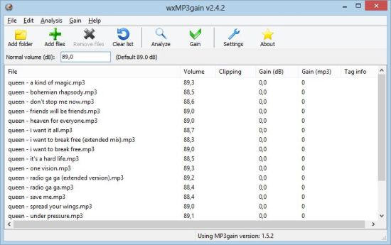 MP3音量自動(dòng)平均化 wxMP3gain 2.4.3 免費(fèi)版圖1