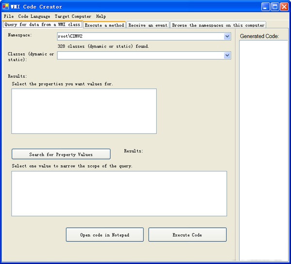 WMICodeCreator(wmi參數(shù)查詢)圖1